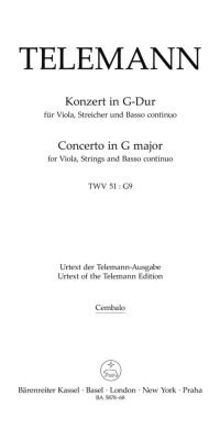 Telemann: Concerto for Viola and Orchestra G major TWV 51:G9
