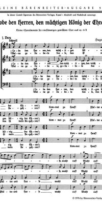 Lobe den Herren, den mächtigen König der Ehren (1933)