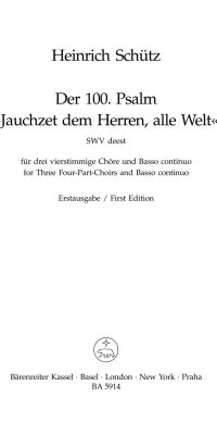 Jauchzet dem Herren, alle Welt