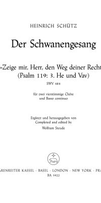 Zeige mir, Herr, den Weg deiner Rechte