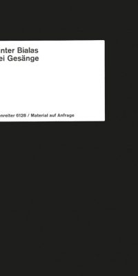 Drei Gesänge nach Gedichten von Lope de Vega (deutsch) (1971)