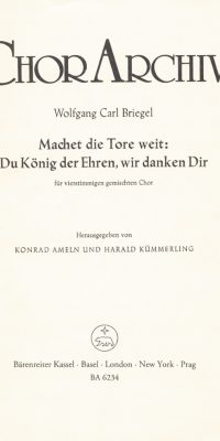 Machet die Tore weit - Du König der Ehren, wir danken dir
