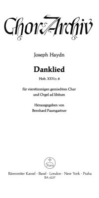 Danklied "Du bist's, dem Ruhm und Ehre gebühret"