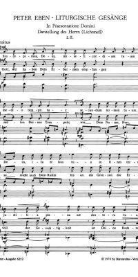In Praesentatione Domine - Proprium zum Fest der Darstellung des Herrn (Lichtmeß): Suscepimus, Deus / Gott, wir haben Dein Erbarmen empfangen