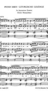 In Ascensione Domini - Proprium zu Christi Himmelfahrt: Viri Galilaei / Ihr Männer von Galiläa