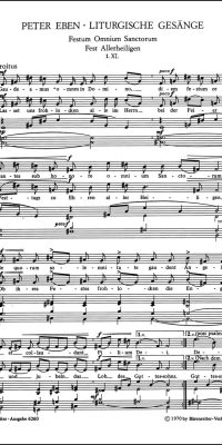 Festum Omnium Sanctorum - Proprium zum Fest Allerheiligen: Gaudeamus omnes in Domino / Lasset uns frohlocken alle im Herrn