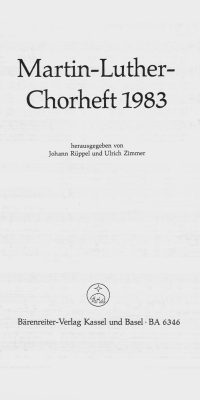 Martin-Luther-Chorheft