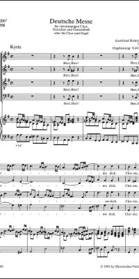 Deutsche Messe. Kyrie / Herr, erbarme dich - Gloria / Ehre sei Gott in der Höhe