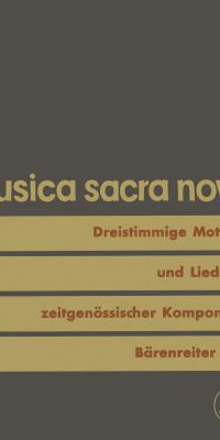 Dreistimmige Motetten und Liedsätze zeitgenössischer Komponisten