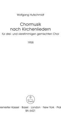 Hufschmidt: Chormusik nach Kirchenliedern (1958)