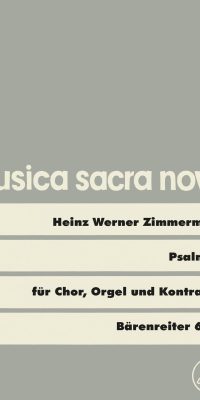 Zimmermann: Psalm 13 "Herr, wie lange willst du mich so ganz vergessen" (1973)