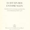 Hugo Distler: Es ist ein Ros entsprungen (1933)