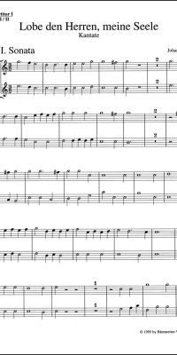 Kuhnau: Lobe den Herren, meine Seele (Psalm 103) - Musik der Thomaskantoren zu Leipzig