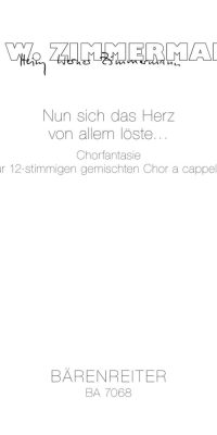 Zimmermann: Nun sich das Herz von allem löste (1980)