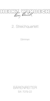 Winbeck: Zweites Streichquartett "Tempi notturni" (1979)