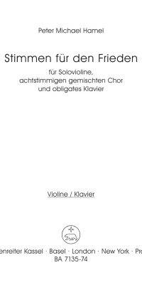 Hamel: Stimmen fuer den Frieden (1982)