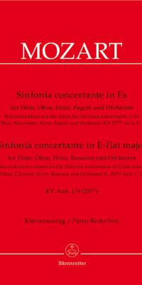 Mozart: Sinfonia concertante fuer 4 Blasinstrumente und Orchester - Sinfonia concertante for Flute, Oboe, Horn, Bassoon and Orchestra