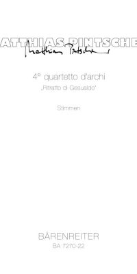 Pintscher: 4. quartetto d'archi - Ritratto di Gesualdo
