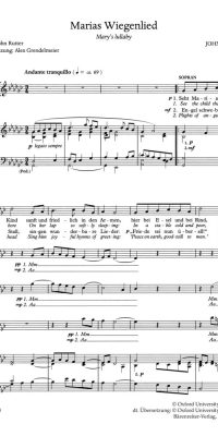 John RutterL Marias Wiegenlied - Mary's Lullaby