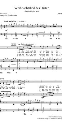 John Rutter: Weihnachtslied des Hirten - Shepherd's Pipe Carol