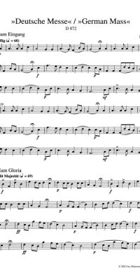 Franz Schubert: Deutsche Messe - German Mass D 872