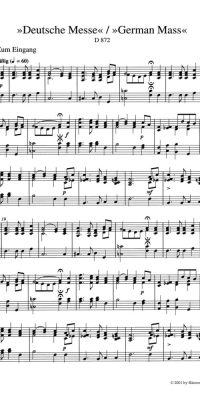 Franz Schubert: Deutsche Messe - German Mass D 872