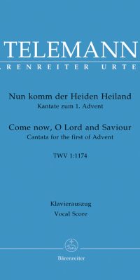 Telemann: Nun komm der Heiden Heiland (Vocal Score)