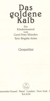 Gerd Peter Muenden: Das goldene Kalb