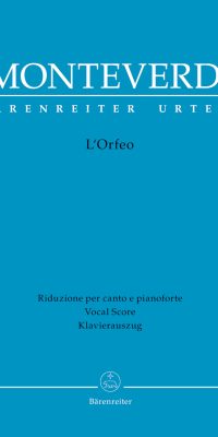 Claudio Monteverdi: L'Orfeo (Vocalscore)