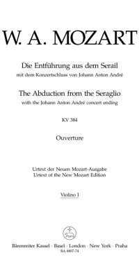 Mozart: Overture Die Entführung aus dem Serail KV 384