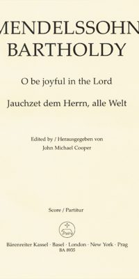 Mendelssohn: Jauchzet dem Herrn, alle Welt