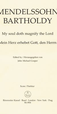 Mendelssohn: Mein Herz erhebet Gott, den Herrn