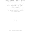 Vom belebenden Wort -Motet fuer SATB & double bass