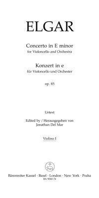 Elgar: Concerto for Violoncello and Orchestra in E minor op. 85