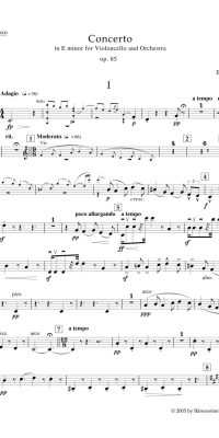 Elgar: Concerto for Violoncello and Orchestra in E minor op. 85