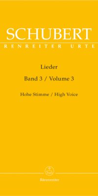 Franz Schubert: Lieder Band 3 Sopraan (Baerenreiter)