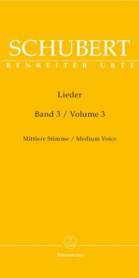 Franz Schubert: Lieder Band 3 Mezzo-Sopraan (Baerenreiter)