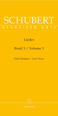 Franz Schubert: Lieder Band 3 Alt/Bas (Baerenreiter)