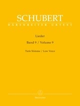 Schubert: Lieder Volume 9 (Low Voice)
