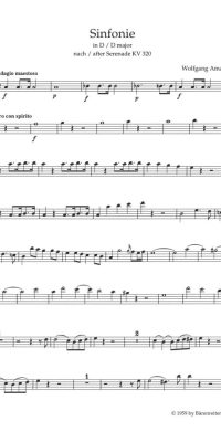 Mozart: Symphony in D major based on Serenade K. 320 (Windset)