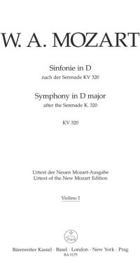 Mozart: Symphony in D major based on Serenade K. 320 (Viool)