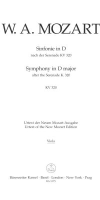 Mozart: Symphony in D major based on Serenade K. 320 (Altviool)