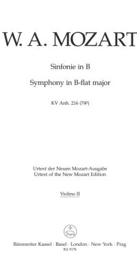 Mozart: Symphony in B-flat major K. Anh. 216 (74g)