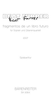 Beat Furrer: fragmentos de un libro futuro