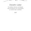 Miroslav Srnka: Dreizehn Lieder
