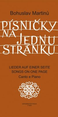 Bohuslav Martinu: Liedchen auf einer Seite
