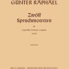 Günter Raphael: 12 Spruchmotetten (1951)