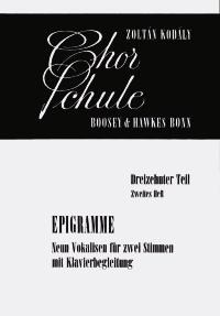 Zoltán Kodály: Chorschule Band 13/2