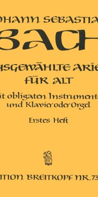 Bach: Ausgewählte Arien für Alto 1