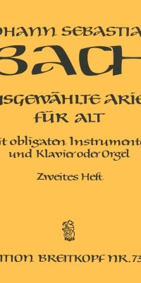 Bach: Ausgewählte Arien für Alto 2
